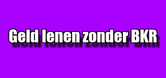 snel geld lenen zonder loonstrook